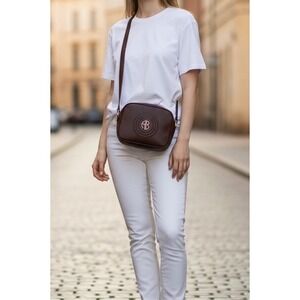 Alexis Bendel Black Nylon Crossbody Bag AB Logo Adjustable Strap‎